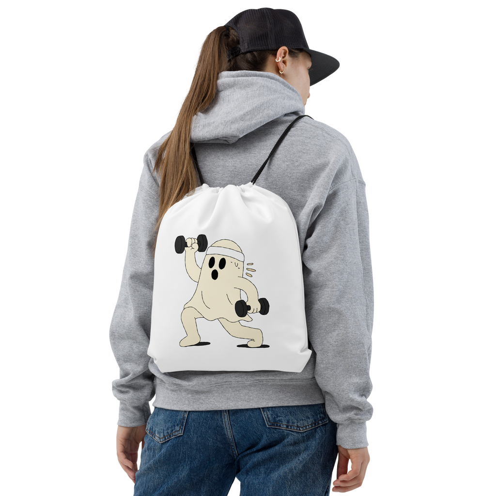 GymCreed Drawstring Bag — Ghost