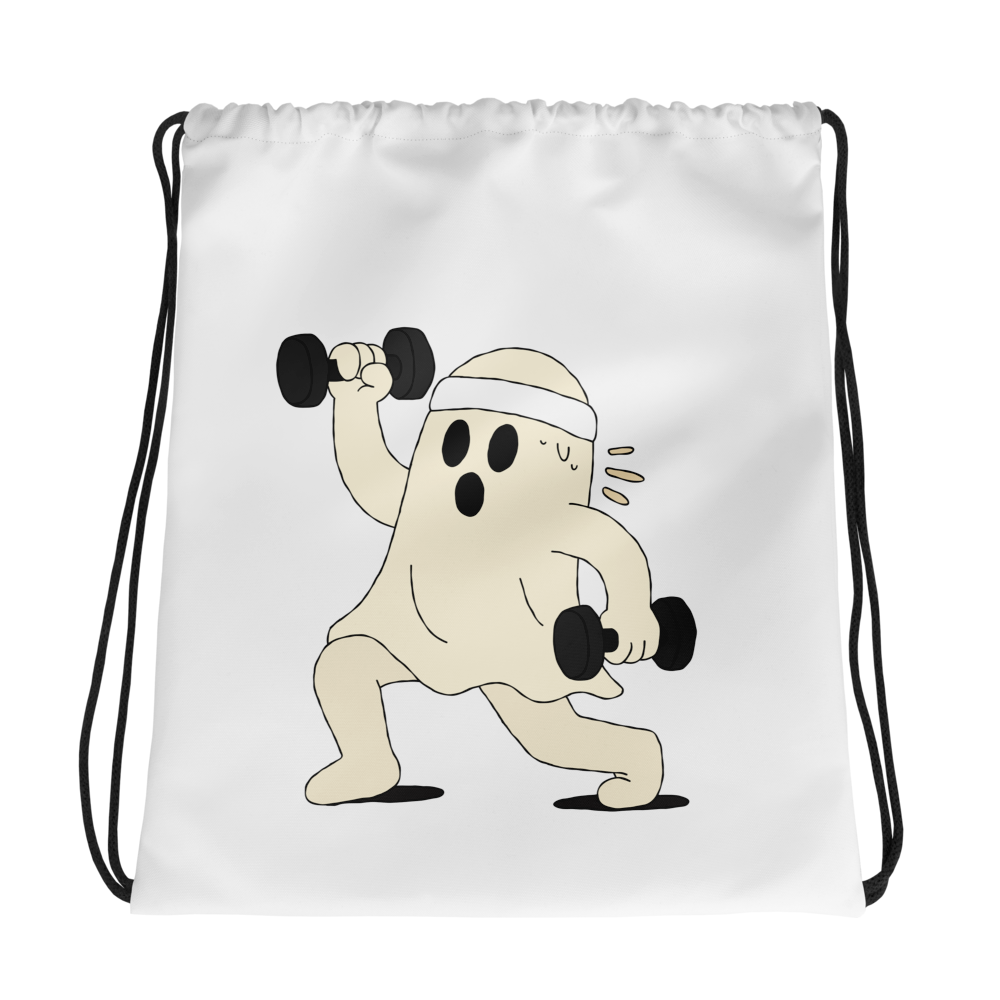 GymCreed Drawstring Bag — Ghost
